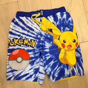 Pokemon Blue and Yellow Kids Swim Shorts size 8